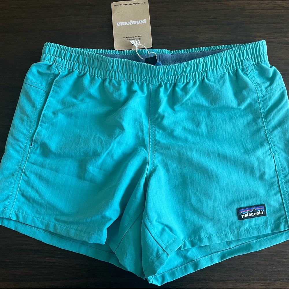 Patagonia Kids Baggies Shorts, L (12) Subtidal blue
